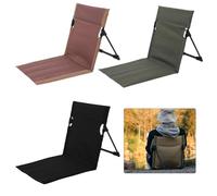 Kivivaka Silla de playa plegable con bolsillo de almacenamiento de gran tamaño, tumbona portátil para acampar al aire libre con respaldo ajustable, tela Oxford transpirable para tomar el sol y leer