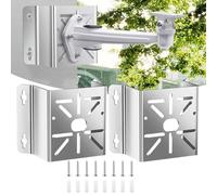 Kivivaka Soporte de esquina para cámara Hikvision, 2 unidades, acero | 2 soportes de esquina de cámara de acero inoxidable para Hikvision