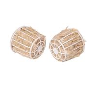 Kivivaka Soporte de material para anidación de pájaros con mezcla de algodón y yute, accesorio de jaula Twist-Fix para pinzones de canarios, periquitos, 5 unidades, 1 unidad