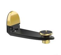 Kivivaka Soporte de proyector giratorio inclinable de aleación de aluminio para pantallas LED LCD, fijación estable, dorado y negro, 27 x 12 x 7,5 cm (dorado)