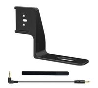 Kivivaka Soporte de zapata fría para micrófono Insta360 X5 para DJI MIC para Mini, soporte adaptador de aleación de aluminio con cable de audio, color negro