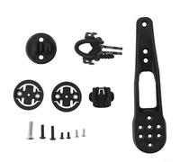 Kivivaka Soporte para computadora de bicicleta para Bryton para Cateye, soporte de manillar de nailon H31 CP10 CP20, con base ligera y banda, negro