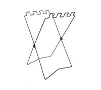 Kivivaka Soporte plegable portátil para camping, picnic y uso al aire libre, estante de basura de hierro para jardín, ligero y resistente, color negro (bolsa individual)