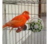 Kivivaka Soporte reutilizable para anidación de pájaros con mezcla de algodón y yute, accesorio de jaula Twist-Fix para pinzones de canarios, 1 paquete