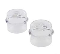 Kivivaka Tapa dosificadora taza medidora para robot de cocina Monsieur Cuisine - Dispensador de líquido ajustable de 5 a 100 ml, apto para lavavajillas, blanco (dos)