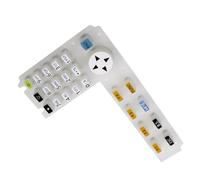 Kivivaka Tecla de teclado suave de silicona Total Station TS02 TS06 TS15 GM52 IM52 ES602G, pantalla LCD protectora para botón de plástico de repuesto