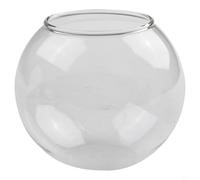 Kivivaka Terrario de vidrio de borosilicato transparente, jarrón con boca abierta para suculentas, plantas, velas, bola decorativa de 10 cm para el hogar, jardín, boda, fiesta, mesa colgante (B)