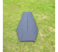 Kivivaka Tienda de campaña compacta para una persona, refugio de camping ligero de nailon 40D, impermeable, bolsa de dormir con postes de aluminio, senderismo al aire libre, color negro