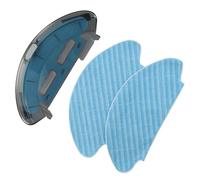 Kivivaka Trapos de tela de repuesto con placa para aspiradora robot MEDION MD 19601, juego de accesorios de trapeador húmedo de alta absorción