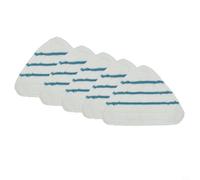 Kivivaka True&Tidy - Almohadillas de microfibra de repuesto para mopas de vapor STM-500 y STM-700A, paquete de 5 paños de limpieza de cabeza triangular, lavables a máquina, azul