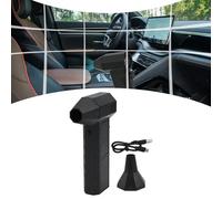 Kivivaka Turbo Fan - Herramienta de limpieza eléctrica para soplador de aire, 130000 RPM, 52 m/s, 8000 mAh, carga tipo C, flujo de aire ajustable, color negro