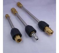 Kivivaka Varita de extensión de acero inoxidable a presión para lavadora, rosca y conexión rápida de 1/4 pulgadas, lanza de pulverización de 5000 PSI, entrada de 15 cm B 1/4 pulgadas de enchufe rápido