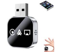 Kivont 3 In 1 Adapter, 2026 Upgrade Kivont 3 In 1car Adapter, Mini Wireless Car-Play Adapters with 2.4/5ghz WiFi & Bluetooth 5.0, Plug and Play, Stable Connection (Silver,for Android)