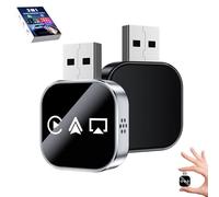 Kivont 3 in 1 Adapter, 2026 Upgrade Wireless Carplay Adapter, Plug and Play, with 2.4/5GHz WiFi and Bluetooth 5.0, Stable Connection & No Latency, to Most Systems