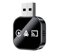 Kivont 3 in 1 Adapter, Kivont 3 in 1car Adapter, Plug and Play, Stable 2.4/5GHz WiFi and Bluetooth 5.0 Connection for Car Play&Android Auto (for iPhone*F)