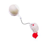kivrimlarv Automatic Rolling Interactive Cat Toys Ball, Rechargeable Smart Teasing Cat Ball with LED Lights, Fun Indoor Toy for Kittens, Intelligent Motion Activated Toy for Cats