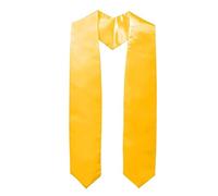 kivrimlarv Banda de estola de graduación, estola de de satén, lisa de 62 pulgadas de largo, diseño plegable y ligero, uso de ceremonia para graduación, uso extensivo, 63 x 3.75 pulgadas