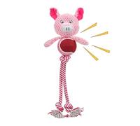 kivrimlarv Bite Resistant Dog Toys, Plush Squeaky Dog Toys, Colorful Sound Interactive Dog Toy, Plush Dogs Training Aids 16.54x7.09x2.36 Inches for Dogs Fun, Training and Playing (Multicolor)