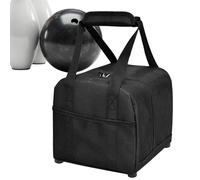 kivrimlarv Bolsa de bola de bolos con soporte acolchado, bolsa de almacenamiento, accesorios deportivos para viajes, torneos, competiciones, hombres, atletas, jugadores, toalla, botella de agua