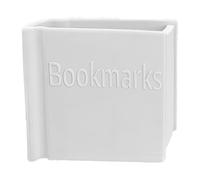 kivrimlarv Book Shaped Desk Organizer - Bookmark Display Holder and Makeup Brush Holder, 3D Printed Storage Box for Desktop, Tabletop, Bedside, Bookshelf, Countertop, Home Reading Booth