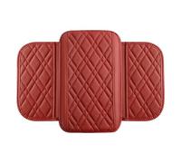 kivrimlarv Car Center Console Cover, Leather Armrest Cushion, Multifunctional Console Protector, Soft with Side Storage Bag, Comfortable and , for Car Interior Organization, Black Red [Video Game]