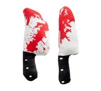 kivrimlarv Cat Chew Toys - Plush Bloody Cutter Design Teething Toys for Senior Cats | 2 Pieces Boredom Relief Scratcher, Exercise Aid for Dogs and Puppies, Soft Robust Material for Long Lasting Fun