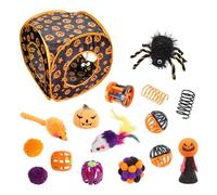 kivrimlarv Cat Toy Set, Halloween Cat Toys, Pumpkin Catnip Toy, Interactive Kitten Toys, Toy, Feather Cat Toy Indoor Cat Toys Peekaboo Cat Toy Playtime Cat Set Cube Catnip Toy Halloween Catnip Set