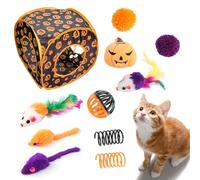 kivrimlarv Cat Toy Set, Halloween Cat Toys, Pumpkin Catnip Toy, Interactive Kitten Toys, Toy, Feather Cat Toy Indoor Cat Toys Peekaboo Cat Toy Playtime Cat Set Cube Catnip Toy Halloween Catnip Set