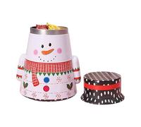 kivrimlarv Christmas Cookie Jars - Airtight Santa Snowman | Christmas Decorations Snack Candy Jars for Stocking Stuffers, Party Favors, Greeting Cards, Kids, Adults, Home, Office, School, Desk, Table