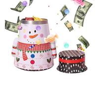 kivrimlarv Christmas Cookie Jars - Airtight Santa Snowman Treat Containers | Festive Snack Storage for Holiday Parties, Stocking Stuffers, Kids Adults, Home Office School Desk Decor