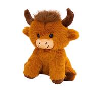 kivrimlarv Cow Plush - Soft Huggable Stuffed Animal Toy | Cute Sitting Cow Doll for Comfort and Decor, Plush Companion for Nursery Bedroom Playroom Couch Sleep Gift