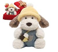 kivrimlarv Dog Plush - Stuffed Puppy Soft Toy for Valentines and Birthdays | 12.6 Inch Cuddly Doll for Sofa, Bedroom, Car, Kids, Boys, Girls, Adults, and Girlfriend Gift, Comfortable Plush Companion