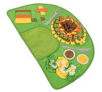 kivrimlarv Dog Sniff Mat, Slow Feeder Training Pad, Puzzle Licking Toy, Interactive Enrichment Anti Slip Durabled Base for Prevention, Smart Play, Mealtime Focus, Indoor, 29.13x18.5 Inches