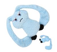 kivrimlarv Dog Teething Toys | Rabbit Design Plush Sound Pet Toys | Portable Stuffed Animal Chewing Toy | Plush Dog Toy for Medium and Small Puppies, Ideal for Teething Relief and Playtime Fun