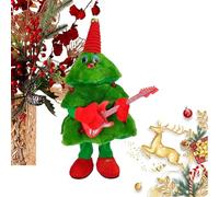 kivrimlarv Electric Dancing Christmas Tree - Wiggle Stuffed Holiday Tree with Light | Interactive Desktop Ornament and Toy for Boys, Girls, Teens, Kids, and Adults