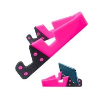 kivrimlarv Foldable Phone Stand - Adjustable Mount, Portable V Style with Anti-Slip Base, Tablet and Smartphone Holder for Travel, Home, Office, Desk, Table, Bedside, Kitchen, Hands-Free Viewing