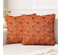 kivrimlarv Football Pillow Covers - Sports Cushion Case, Soccer Throw Protector with Hidden Zipper, Bedding for Boys, Game Day Home Decor Large, Decorative Sham for Stadium Party