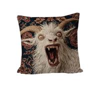 kivrimlarv Goat Print Covers - Humorous Decorative Cushion, Soft Case with Screaming Goat Illustration, Polyester Throw Cover with Hidden Closure, Home Accent Pillow, Couch Chair Sofa Bed De