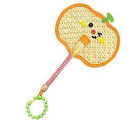 kivrimlarv Hand Fans - Cute Straw Woven Fan, Weaving Palm Leaf Design with Rattan Accents, Rustic Farmhouse Wall Decor, Home Decorative Accessories for Wedding Party Craft DIY Events