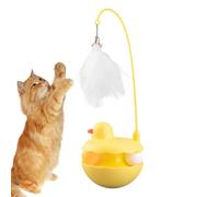 kivrimlarv Interactive Cat Toy, Cute Kitten Feather Toy, Detachable Feather Play Stick with Lightweight and Safe Design for Cats Indoors or Outdoors, 3.54x9.84 Inches