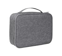 kivrimlarv Interactive Cord Organizer Travel, Fashionable Travel Pouch with 3 Compartments, Portable Toiletry Bag with Zipper for Women and Girls, 11.02x2.95x8.66 Inches