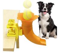 kivrimlarv Lanzamiento de pelota de perro - Lanzador automático interactivo de pelotas de tenis antideslizante de larga distancia para perros pequeños, divertido juguete de búsqueda para el hogar