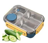 kivrimlarv Lunch Box Containers - Leakproof Salad Box Lunch Container With 3 Compartments | Portable Lunch Containers Large Capacity Lunch Box for Adults Students Kids