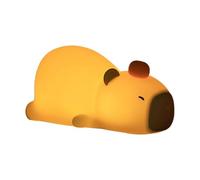 kivrimlarv Luz nocturna, bombilla de dormitorio, bonita lámpara recargable regulable, lindas luces nocturnas de silicona Capybara para niños, niños pequeños y familia, 3.8 x 6.5 x 4.3 pulgadas