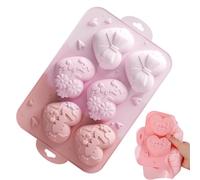 kivrimlarv mohos de silicona cardíaca, molde de caramel de silicona de alimenticio, material flexible sin, resistente al calor y fácil limpiar, liviano 110 g, 11.02x6.69x0.98in, ideal para hornear,