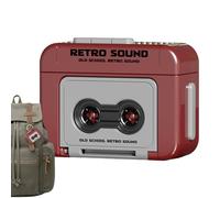 kivrimlarv Music Box Pendant Keychain - Vintage Recorder Design, Compact Keychain Decoration with Functional Music Box, Bag, Backpack, Mobile Phone, Car Key Charm for and Personal Accessories