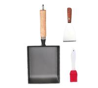 kivrimlarv Non Stick Frying Pans, Cast Iron Induction Frying Pan, Kitchen Cookware Frying Pan, Compact Durable Cast Iron Non Stick Cookware for Frying Eggs, Dumplings, Cooking (1 Set)