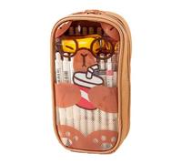 kivrimlarv Pencil Holder - Cartoon Pen Bag with Adorable Design | Aesthetic Marker Pouch for Pencils Erasers Desk Stationery Storage, Portable Lightweight School and Office Accessory