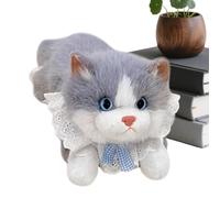 kivrimlarv Plush Cat Doll - Stuffed Animal Kitten, Soft Cuddly Toy for Kids Adults Home Office Bedroom Sofa Car Travel Birthday Halloween Party Gift for Cat Enthusiasts