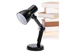 kivrimlarv Portable LED Desk Lamp, Battery Powered Tiny Reading Light, Eye-Caring Touch Table Lamp, Compact Decorative Light for Bedroom, Study, Living Room, Convenient and Adjustable Home Desk Lamp